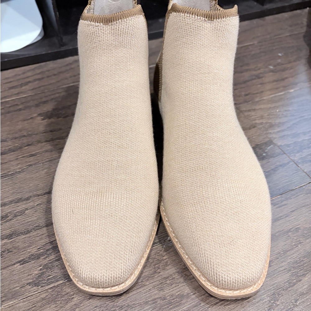 Rothy's Beige Ankle Booties